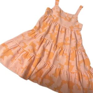 Sanctuary Orange and Pink Tiered Sundress